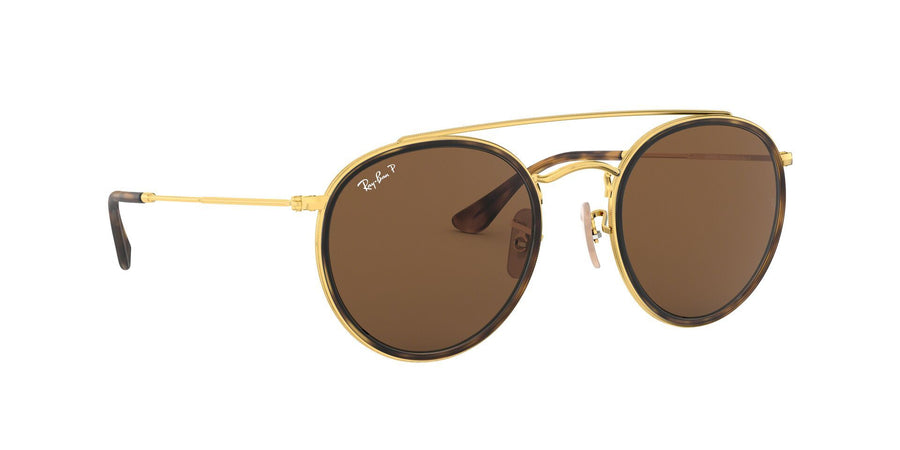 Round Double Bridge RB3647 – Gold / B-15 Brown