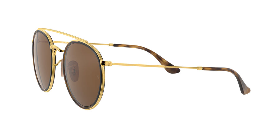 Round Double Bridge RB3647 – Gold / B-15 Brown