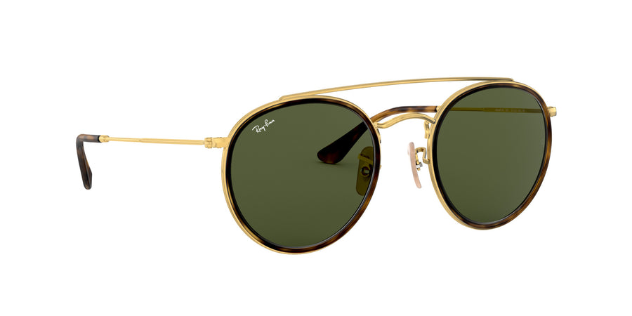 Round Double Bridge RB3647 – Gold / G-15 Green