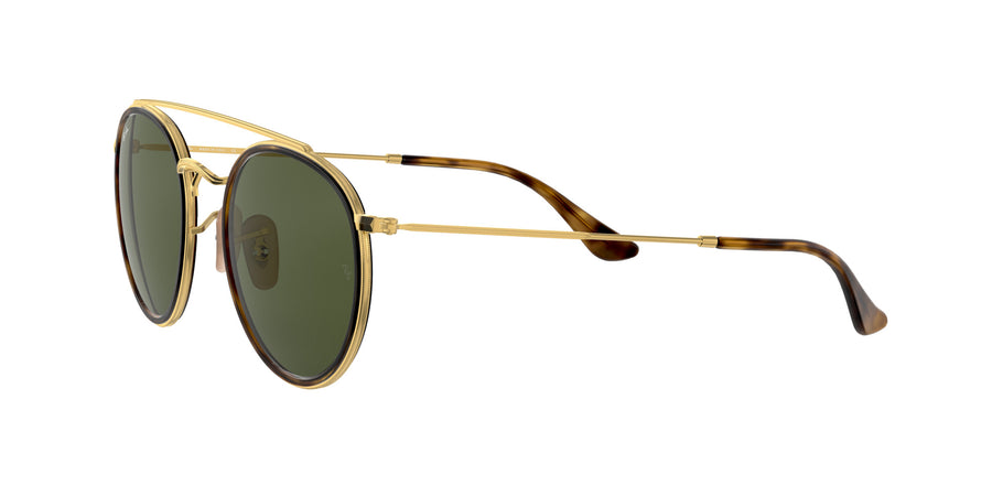 Round Double Bridge RB3647 – Gold / G-15 Green