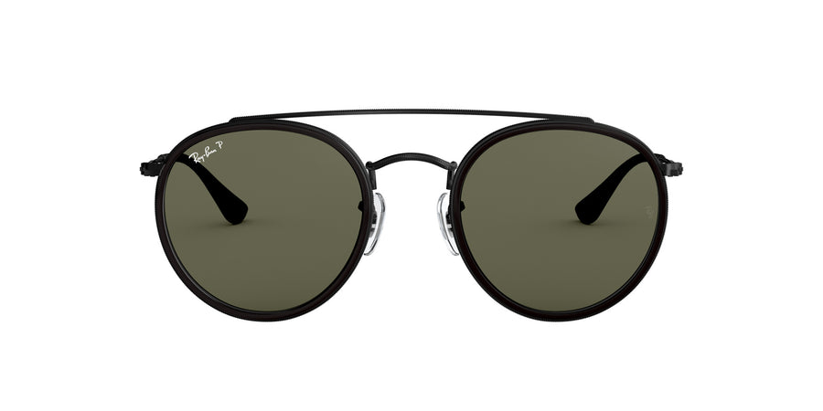 Round Double Bridge RB3647 – Black / G-15 Green