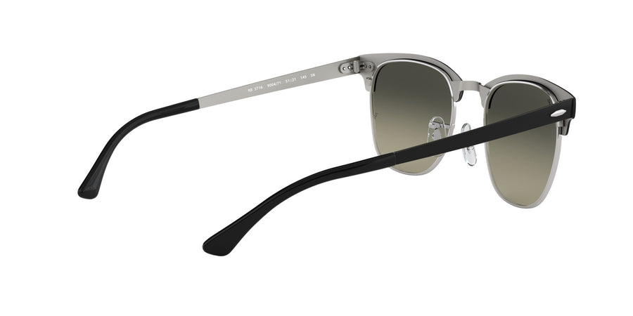 Clubmaster Metal RB3716 – Black / Light Grey Gradient Dark Grey