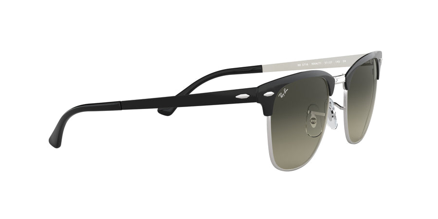 Clubmaster Metal RB3716 – Black / Light Grey Gradient Dark Grey
