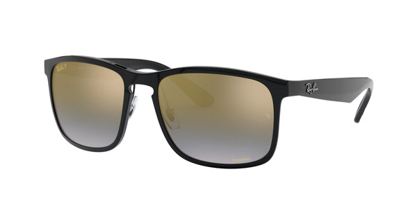 RB4264 – Black / Blue Mirror Gold Gradient Polar