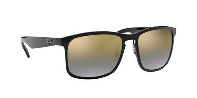 RB4264 – Black / Blue Mirror Gold Gradient Polar