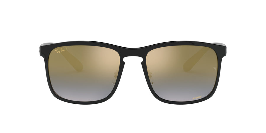 RB4264 – Black / Blue Mirror Gold Gradient Polar