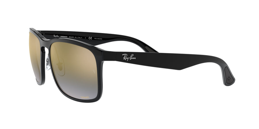RB4264 – Black / Blue Mirror Gold Gradient Polar