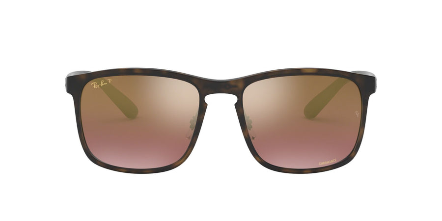 RB4264 Chromance – Havana / Purple Mirror Gold Gradient Polar