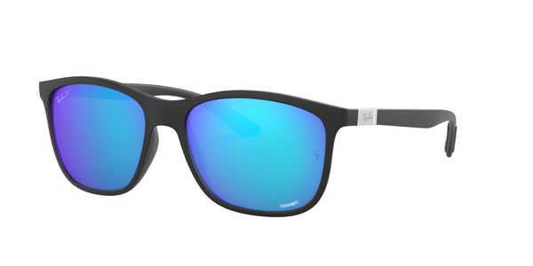 RB4330 Chromance – Black / Green Mirror Blue
