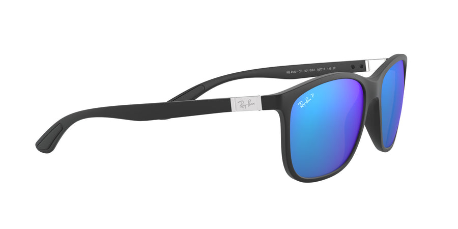 RB4330 Chromance – Black / Green Mirror Blue