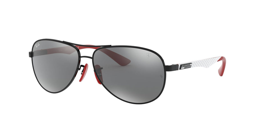 RB8313M Scuderia Ferrari Collection – Black / Grey Mirror Silver