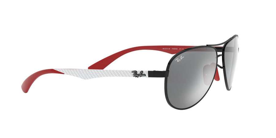 RB8313M Scuderia Ferrari Collection – Black / Grey Mirror Silver