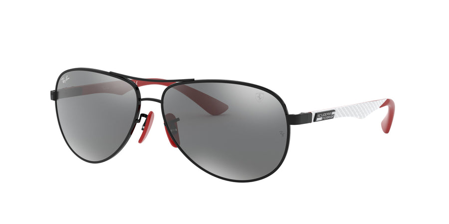 RB8313M Scuderia Ferrari Collection – Black / Grey Mirror Silver