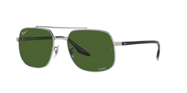 2000'S Vibes RB3699 – Silver / Dark Green Polar