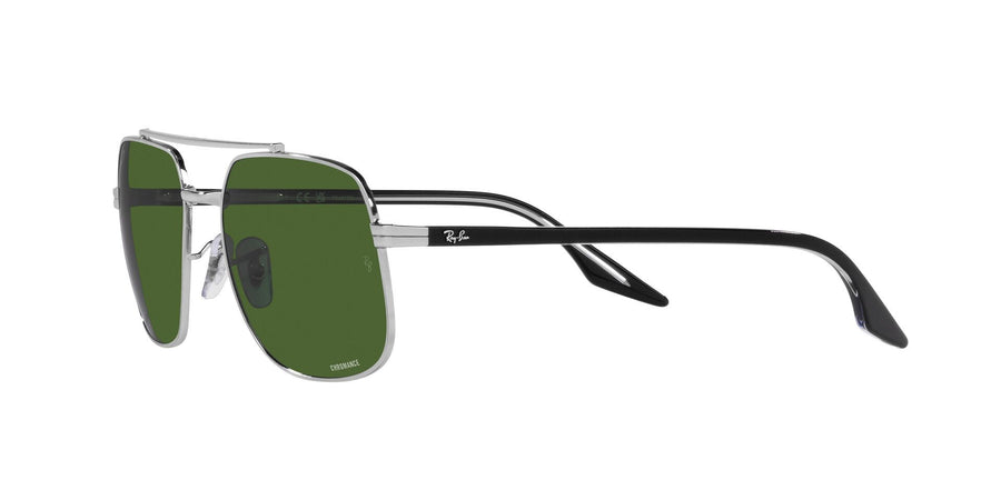 2000'S Vibes RB3699 – Silver / Dark Green Polar