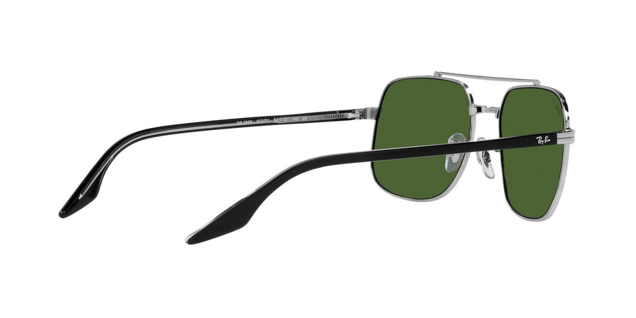 2000'S Vibes RB3699 – Silver / Dark Green Polar