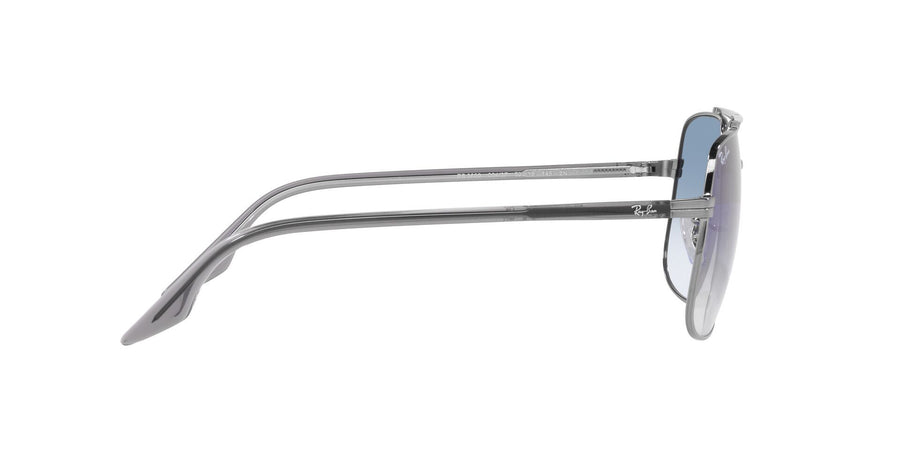 2000'S Vibes RB3699 – Gunmetal / Clear Gradient Blue