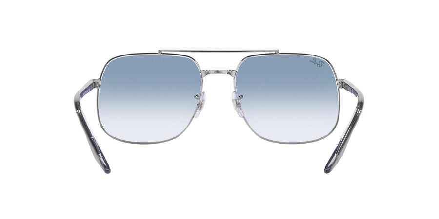 2000'S Vibes RB3699 – Gunmetal / Clear Gradient Blue