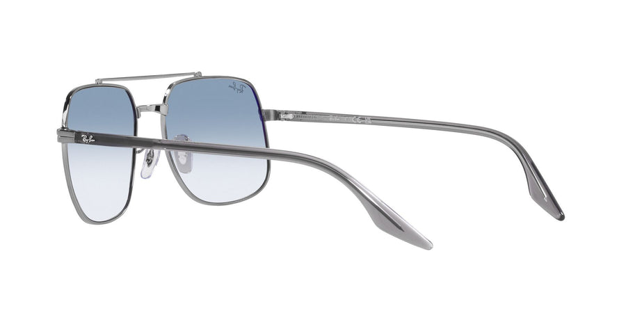 2000'S Vibes RB3699 – Gunmetal / Clear Gradient Blue