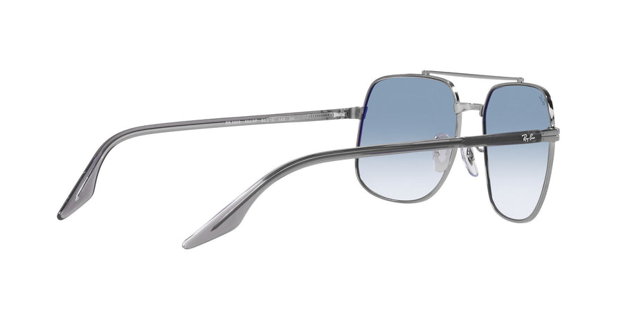 2000'S Vibes RB3699 – Gunmetal / Clear Gradient Blue