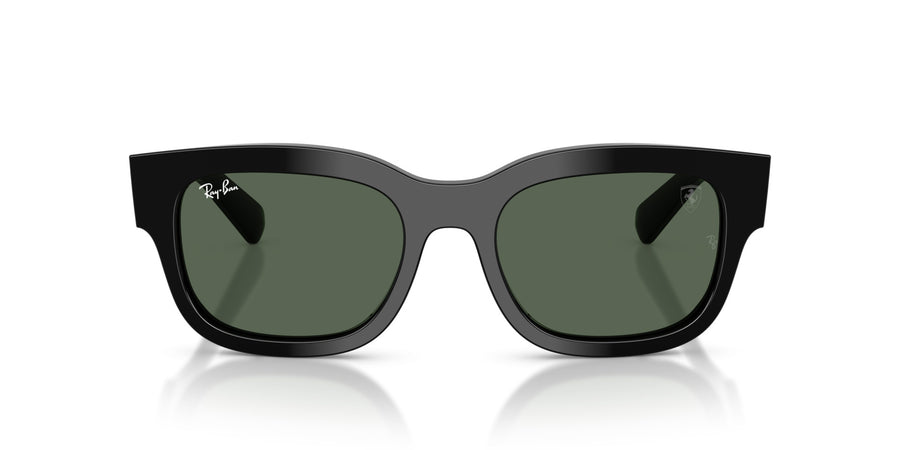 Acetate Unisex Sunglass RB2228M – Black / Dark Green