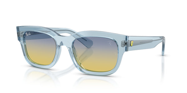 Acetate Unisex Sunglass RB2228M – Light Blue / Clear Fifty Grad Yellow/Blue