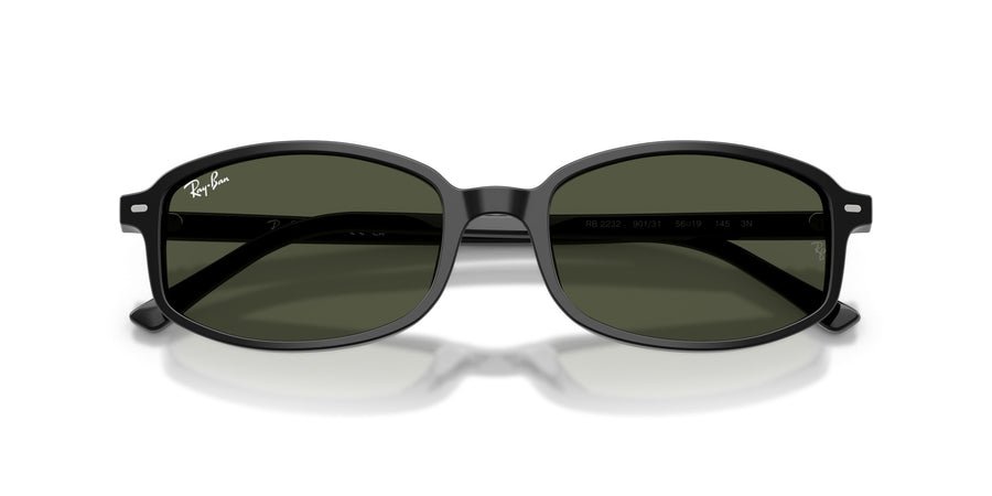 Acetate Unisex Sunglass RB2232 – Black / Green