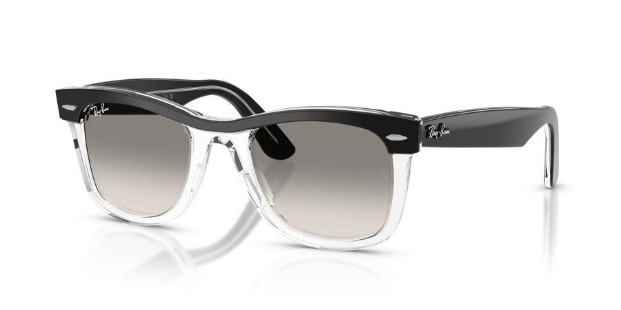 Acetate Unisex Sunglass RB2240 – Black / Clear Gradient Grey