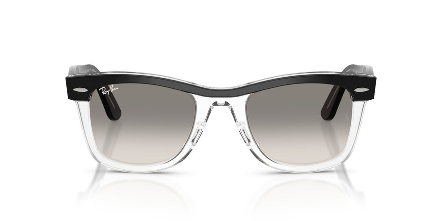 Acetate Unisex Sunglass RB2240 – Black / Clear Gradient Grey