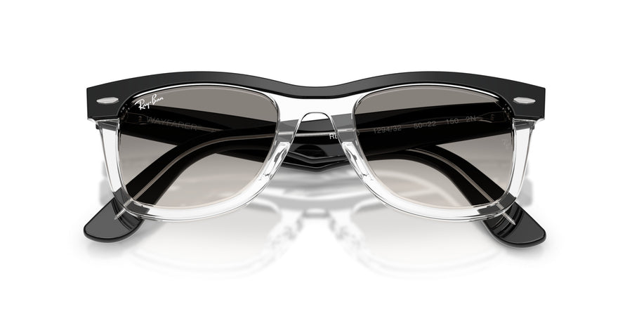 Acetate Unisex Sunglass RB2240 – Black / Clear Gradient Grey