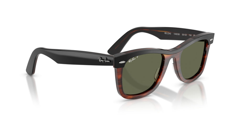 Acetate Unisex Sunglass RB2240 – Black / Polar Green