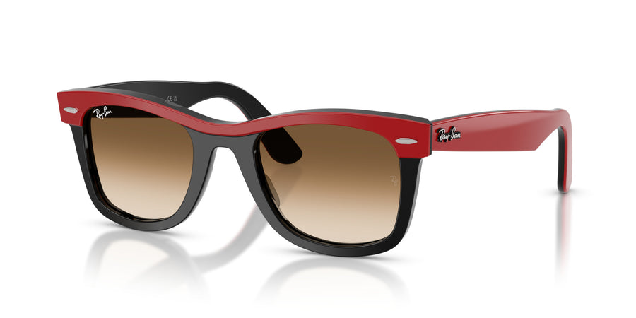 Acetate Unisex Sunglass RB2240 – Red / Clear Gradient Brown