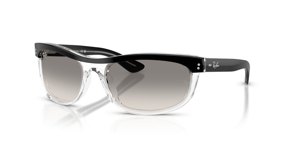 Acetate Unisex Sunglass RB2489 – Black / Clear Gradient Grey