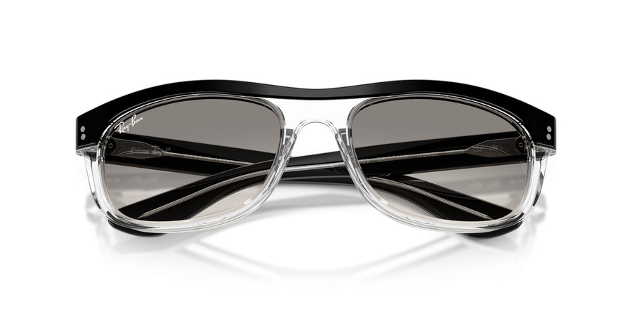 Acetate Unisex Sunglass RB2489 – Black / Clear Gradient Grey
