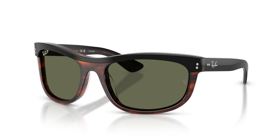Acetate Unisex Sunglass RB2489 – Black / Green Polar