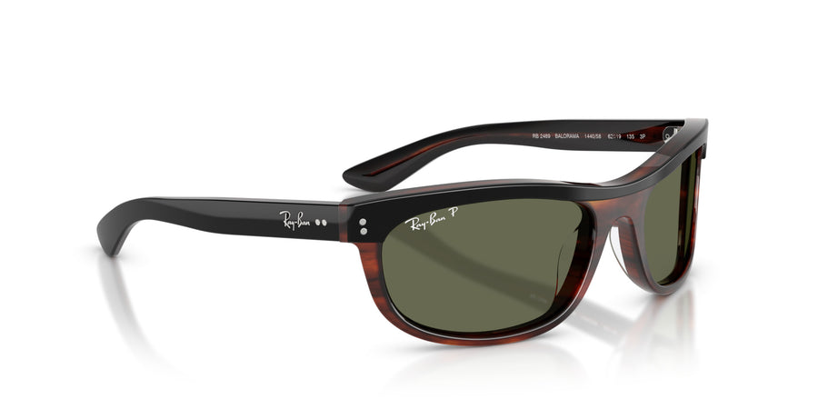 Acetate Unisex Sunglass RB2489 – Black / Green Polar