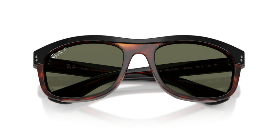 Acetate Unisex Sunglass RB2489 – Black / Green Polar