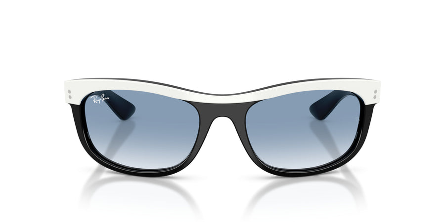 Acetate Unisex Sunglass RB2489 – White / Clear Gradient Blue