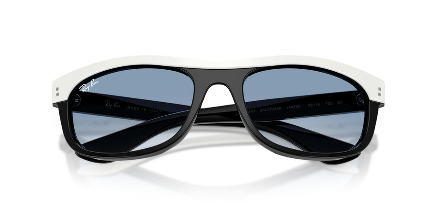 Acetate Unisex Sunglass RB2489 – White / Clear Gradient Blue