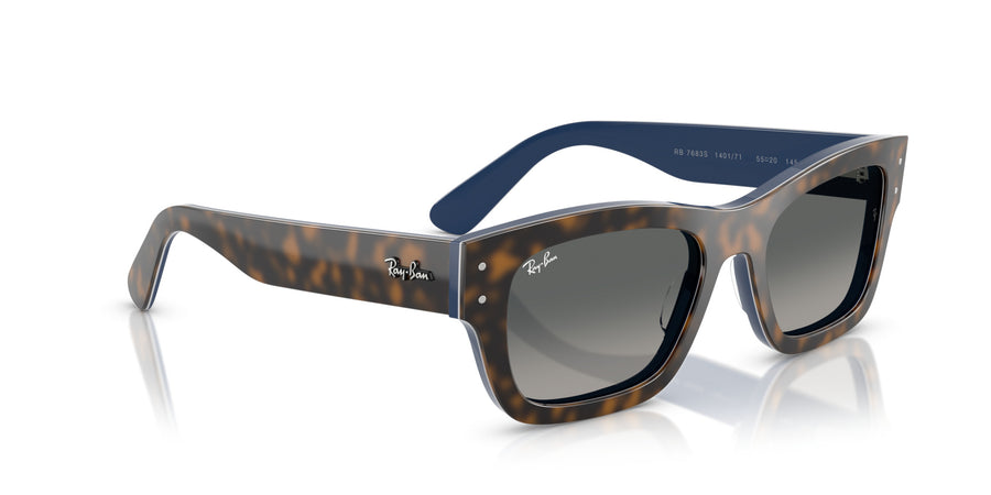 Acetate Unisex Sunglass RB7683S – Havana / Gradient Grey