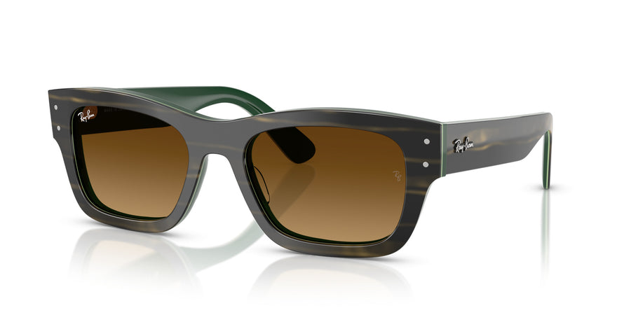 Acetate Unisex Sunglass RB7683S – Green / Gradient Brown