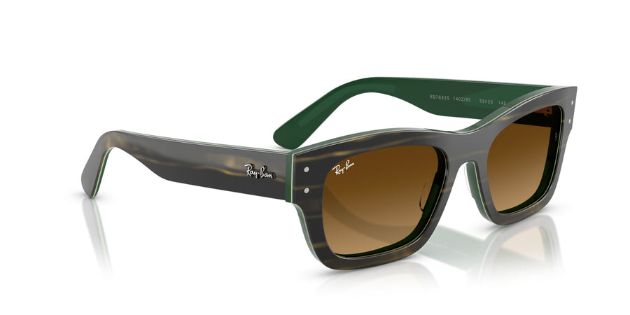 Acetate Unisex Sunglass RB7683S – Green / Gradient Brown