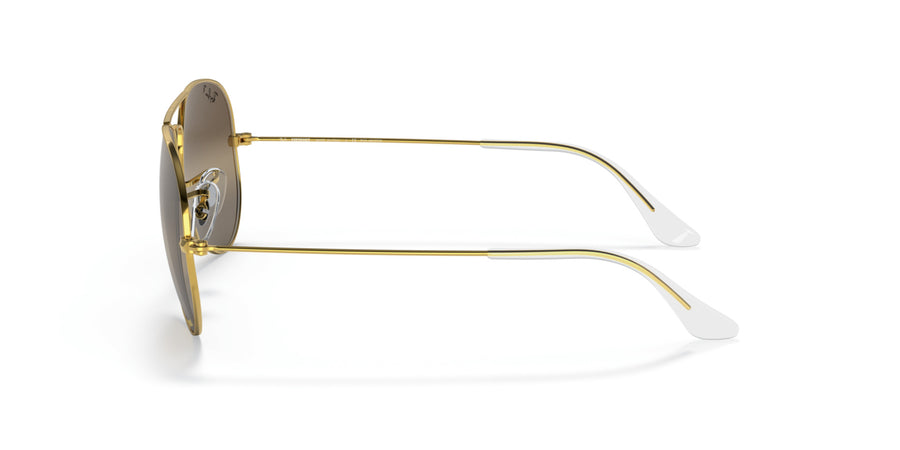 Aviator Chromance RB3025 – Legend Gold / Polar Clear Gradient Dark Brown