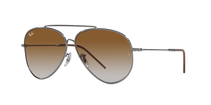 Aviator Reverse RBR0101S – Gunmetal / Clear Gradient Brown