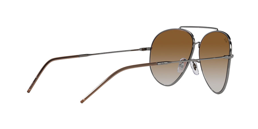 Aviator Reverse RBR0101S – Gunmetal / Clear Gradient Brown