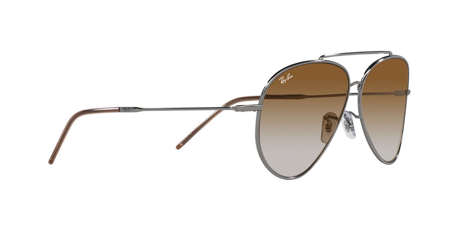 Aviator Reverse RBR0101S – Gunmetal / Clear Gradient Brown