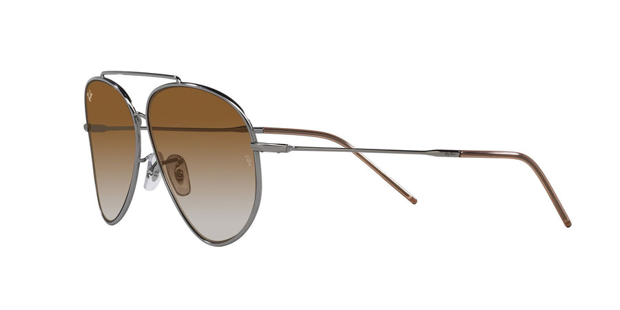 Aviator Reverse RBR0101S – Gunmetal / Clear Gradient Brown