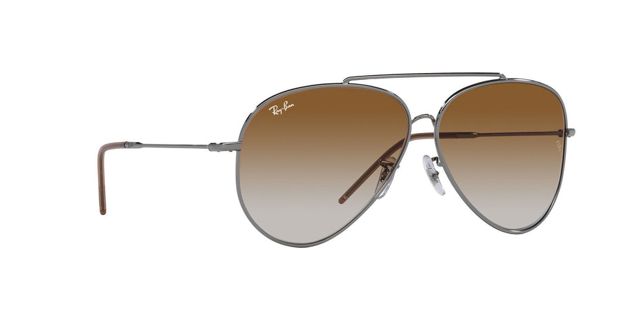 Aviator Reverse RBR0101S – Gunmetal / Clear Gradient Brown