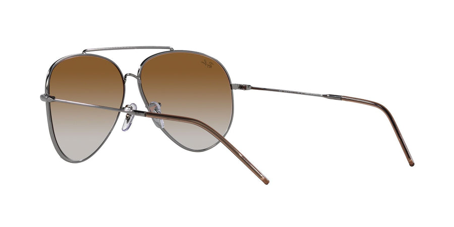 Aviator Reverse RBR0101S – Gunmetal / Clear Gradient Brown