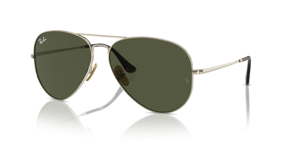 Aviator Titanium RB8089 – Gold / Green